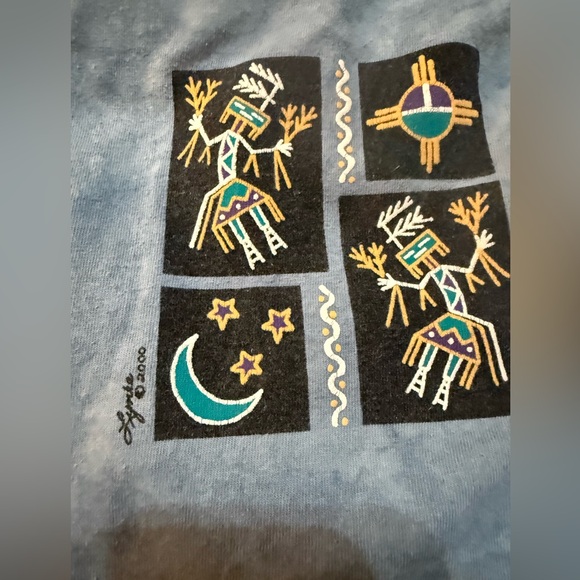 VTG Cactus Bay Southwest, Native Maxi Dress Lynne 2000 XL tie back Beautiful - Picture 5 of 8